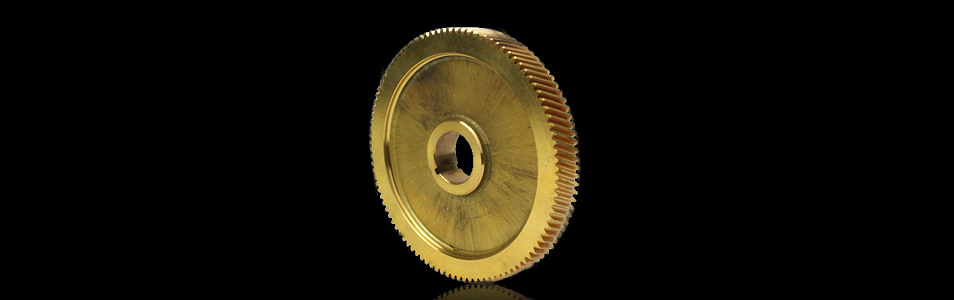 Industrial Machine Gear made from a special Bronze Alloy Forging